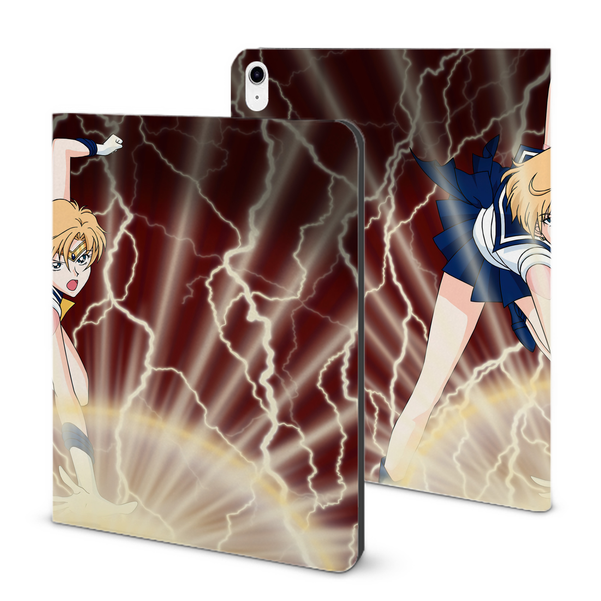 （画像用） 美少女戦士セーラームーン Sailor Moon IPad ケース ブック型 PUレザー TPU 耐衝撃 軽量 薄型 ペン収納なし 全面保護 IPad 各モデル対応